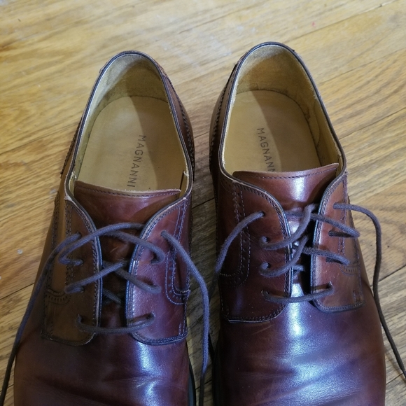Magnanni Carlito Cap Toe Derby Lace Up Dress Shoes in Cognac 12M Brouge … main image 10